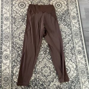 Brown ribbed offline by Aerie leggings
